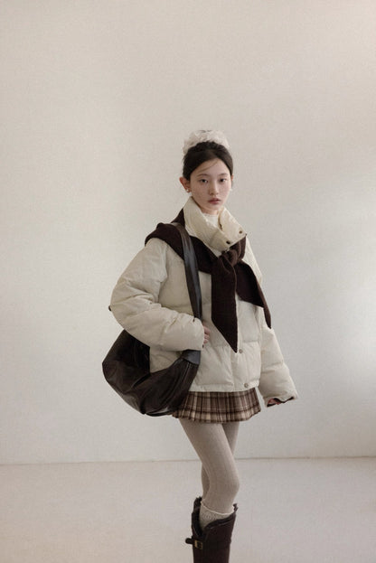 brown foodie ivory jacket SI1056