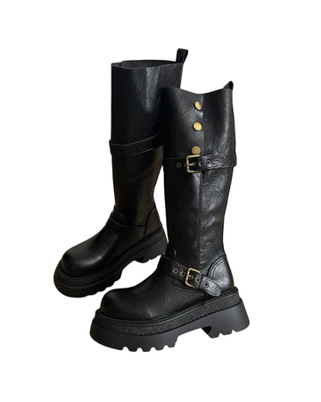 botann point black boots SI1207