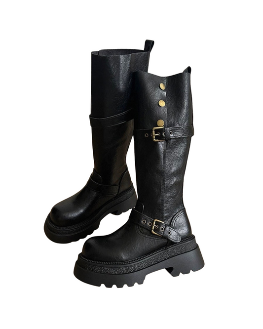 botann point black boots SI1207