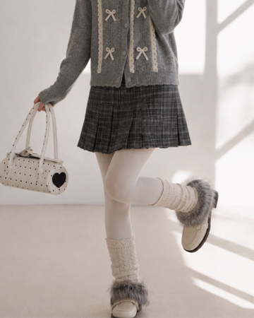 check gray mood skirt SI1268